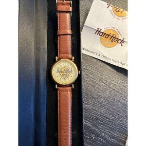 VTG Official Hard Rock Cafe "Save The Planet" Watch Leather New Battery New Box